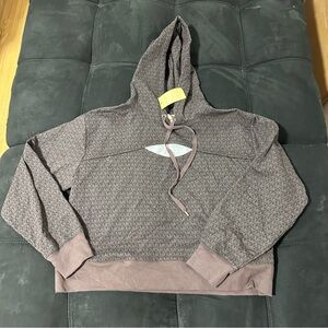 Michael Kors Brown MK Pattern Hoodie